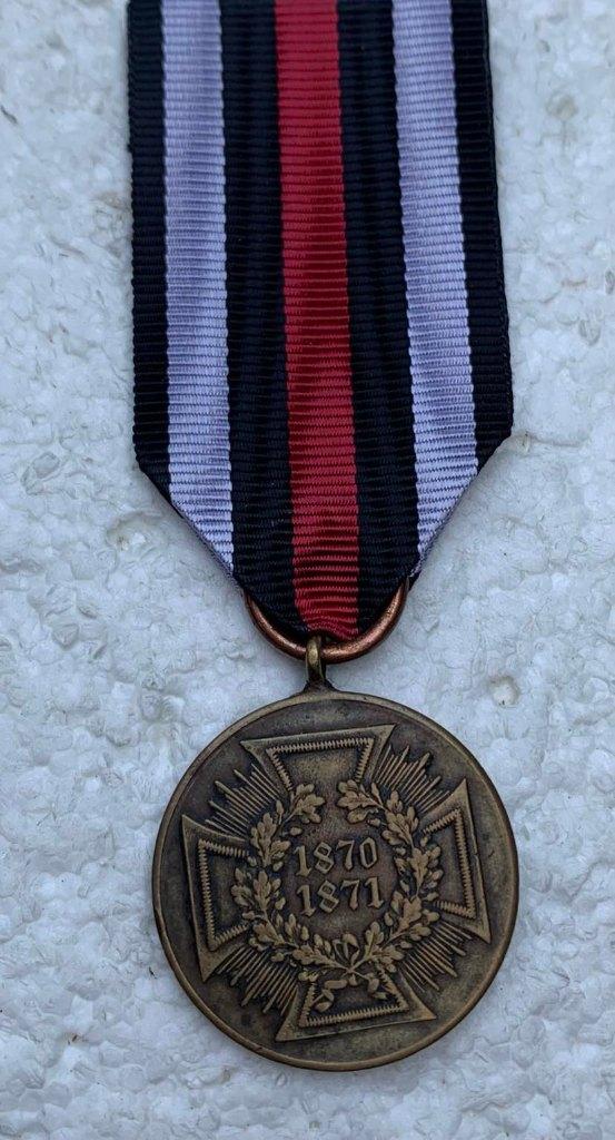 Medaille, Herinneringsmedaille Frans-Duitse Oorlog 1870-1871, Verzamelen, Ophalen of Verzenden, Landmacht, Lintje, Medaille of Wings