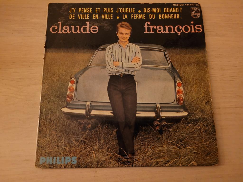 disque vinyl 45 tour Claude François J'y Pense Et Puis J'oub, CD & DVD, Enlèvement ou Envoi, Comme neuf