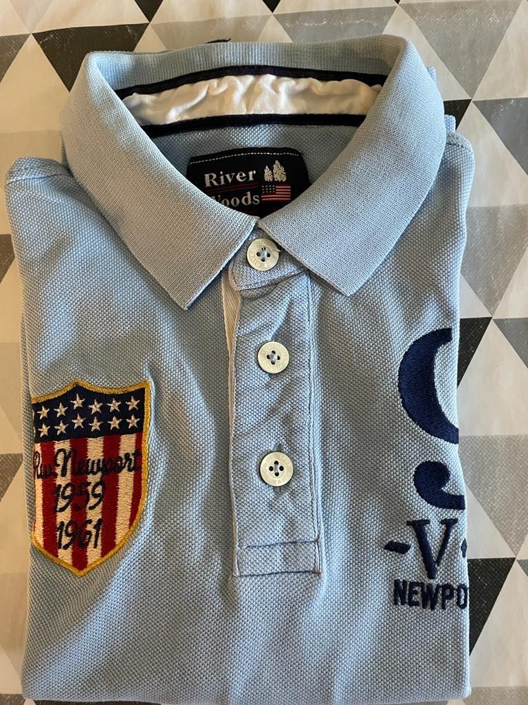 Polo bleu clair garçon River Woods 8 ans, Enlèvement ou Envoi, Comme neuf