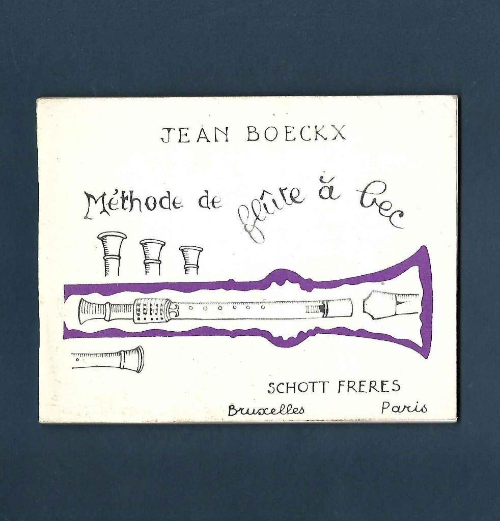Méthode de flûte à bec , Jean Boeckx, Musique & Instruments, Enlèvement ou Envoi, Utilisé