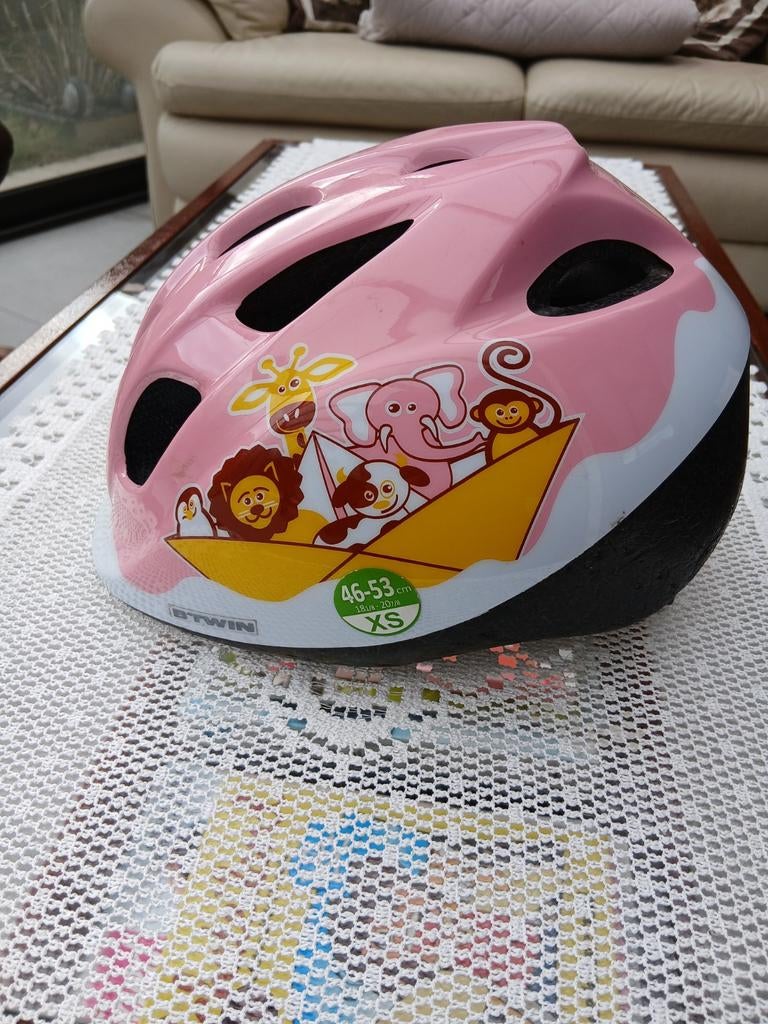 Roze kinderhelm maat 46- 53, Ophalen