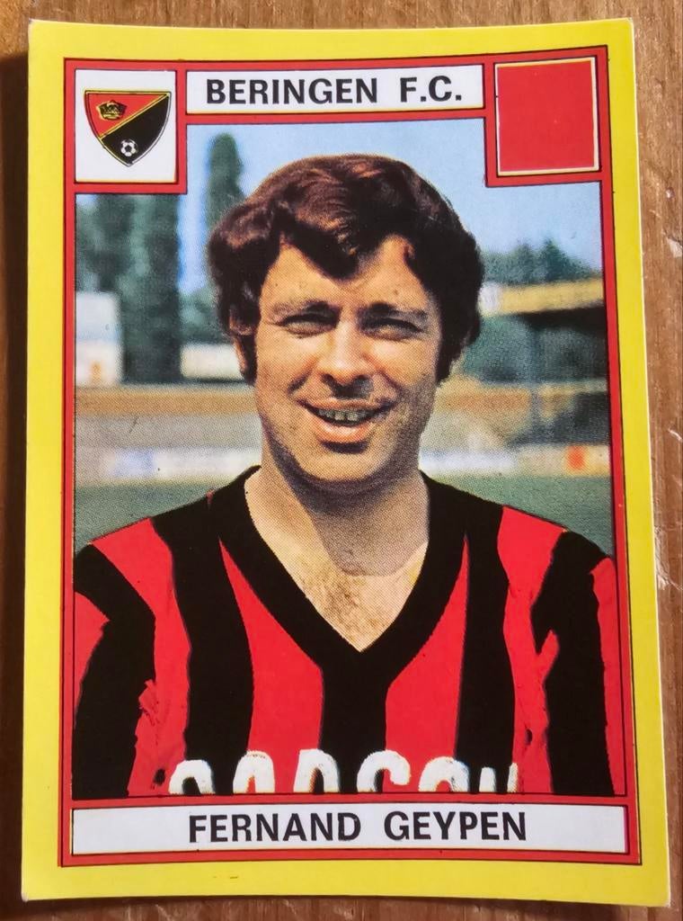 Panini Football 75 N 81 Fernand Geypen Beringen FC !, Enlèvement ou Envoi, Comme neuf, Autocollant