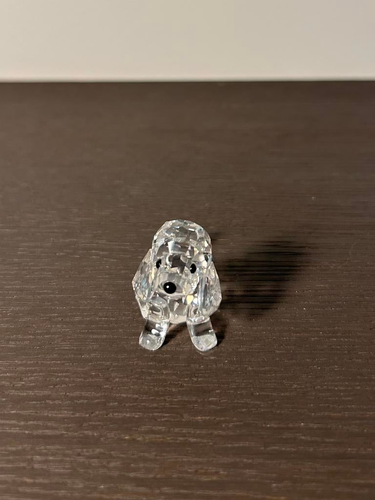 Swarovski: schattig hondje, Verzamelen, Beelden en Beeldjes, Ophalen of Verzenden, Zo goed als nieuw, Dier