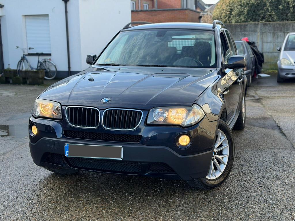 BMW X3 2.0 d FaceLift Model bj2009* 150Pk! EURO 4, Auto's, BMW, Zwart, Blauw, Leder, Bedrijf