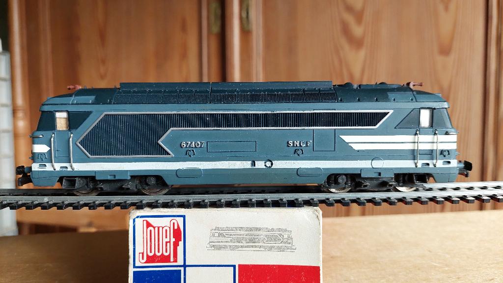JOUEF 8539 SNCF LOCOMOTIVE DIESEL BB67407 HO, Analogique, Jouef, Courant continu, Locomotive