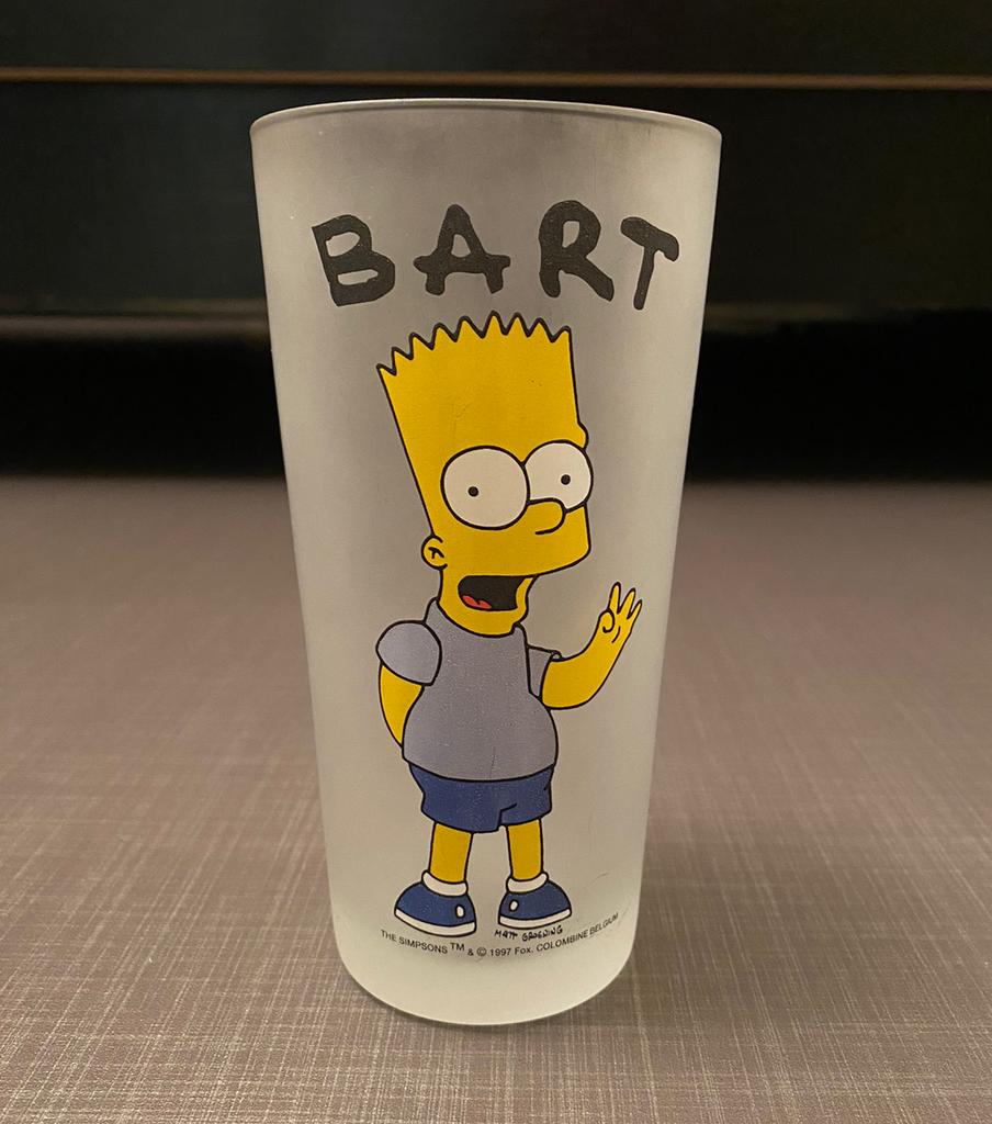 Glas Bart Simpson, Ophalen of Verzenden, Zo goed als nieuw, Frisdrankglas