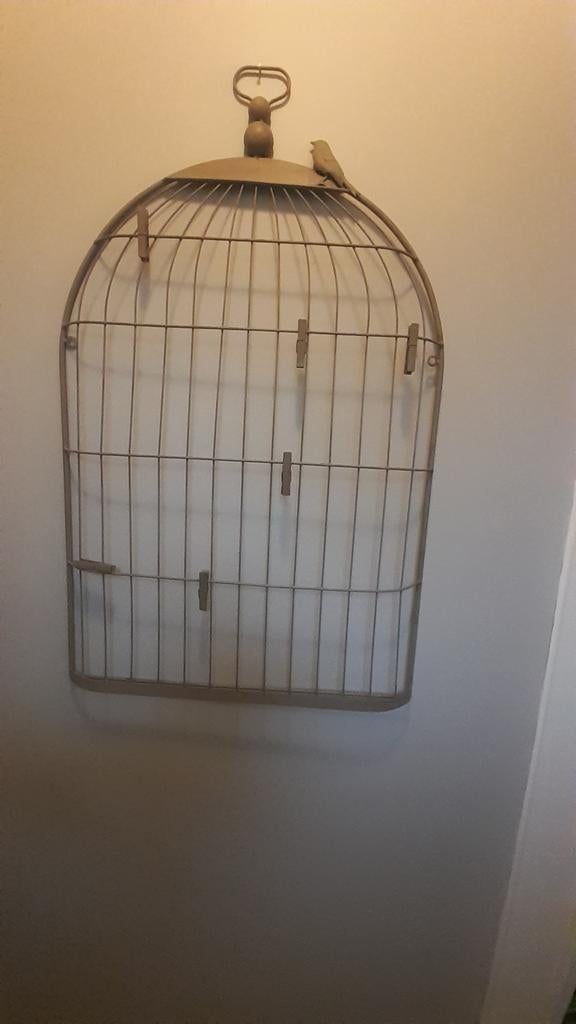 Porte photo mural cage oiseau, Comme neuf