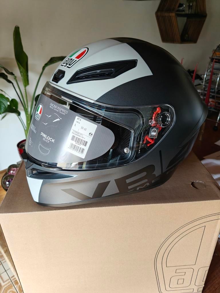 AGV helm k1s limit 46, Motoren, Kleding | Motorhelmen, Nieuw met kaartje, Ophalen of Verzenden, L, Integraalhelm