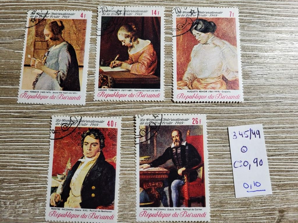 Burundi, Enlèvement ou Envoi, Affranchi, Oblitéré