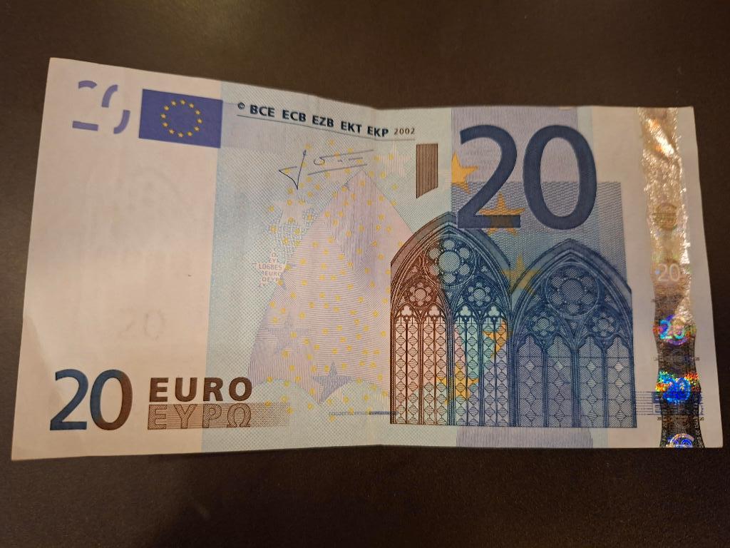 2002 Frankrijk 20 euro oude serie Trichet code L068, Postzegels en Munten, Bankbiljetten | Europa | Eurobiljetten, Verzenden, Frankrijk