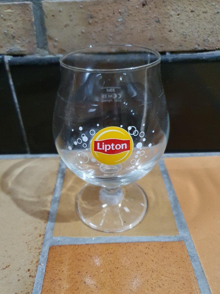 Lipton glas, Verzamelen, Ophalen, Zo goed als nieuw, Frisdrankglas
