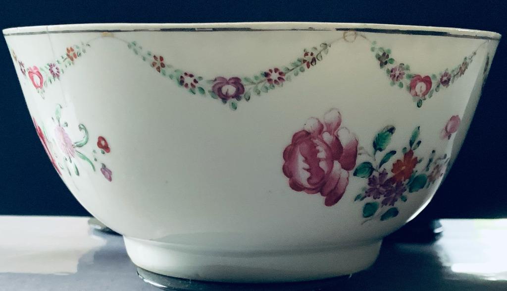 Rijstkom "famille rose" 18E, Ophalen of Verzenden