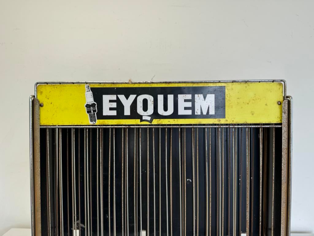 Ancien présentoir publicitaire EYQUEM, Collections, Enlèvement ou Envoi, Utilisé, Panneau publicitaire