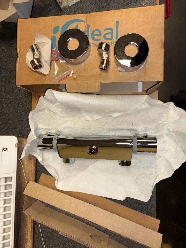 Thermostatische douchekraan nieuw, Ophalen of Verzenden, Nieuw, Chroom, Douche