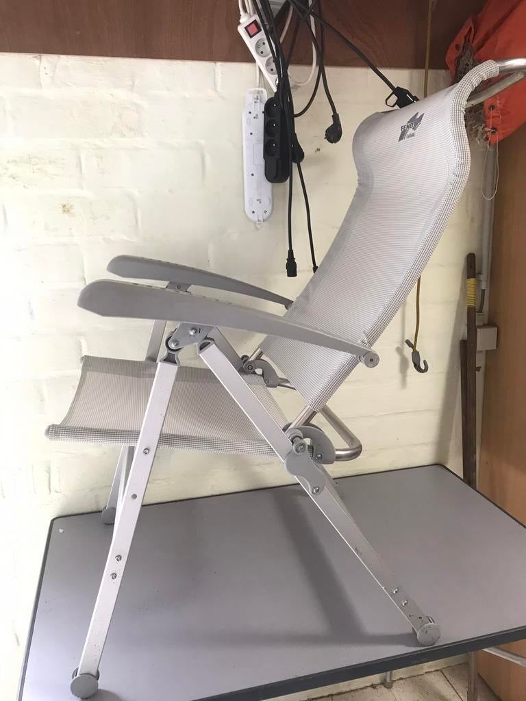 Camping stoelen met fent logo, Ophalen, Zo goed als nieuw, Verstelbaar