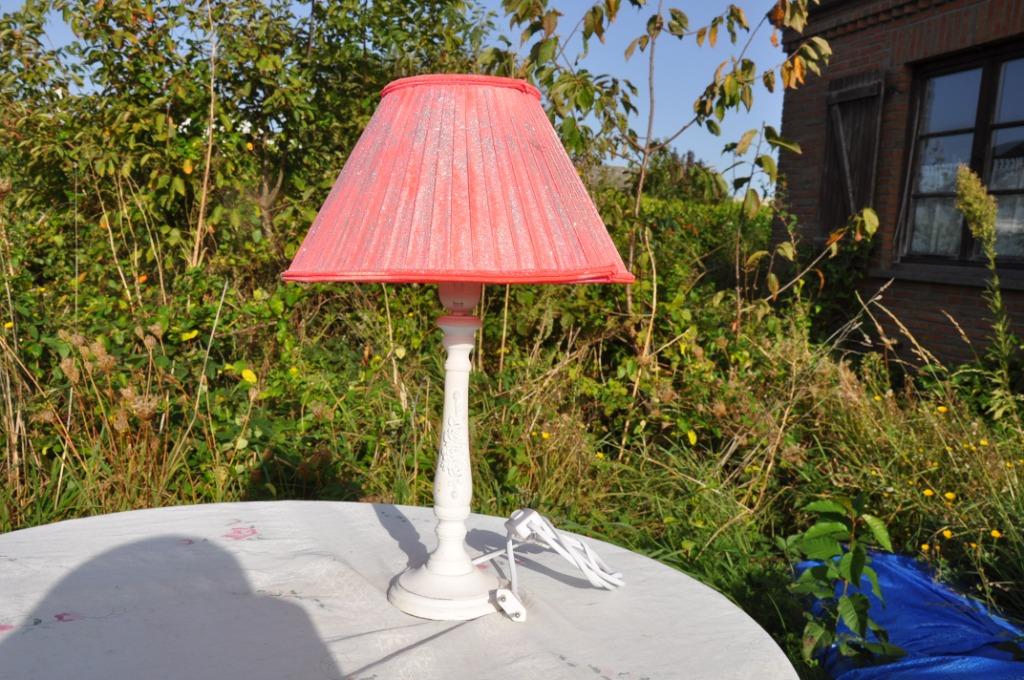 lampe de table pied bois peint, Enlèvement ou Envoi