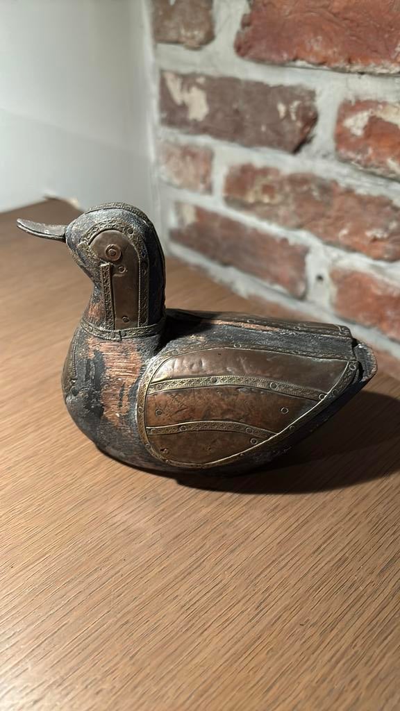 Decoratie indische eend/ collectors item, Antiek en Kunst, Antiek | Brons en Koper, Ophalen, Koper