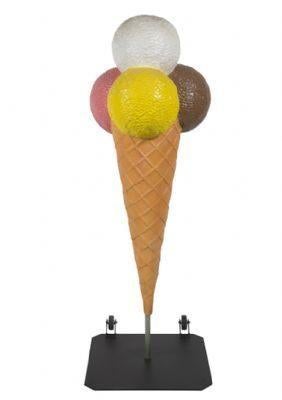 Schepijs 1.7 m - 4 bol ijs op polyester ijshoorn verrijdbaar, Ophalen, Nieuw