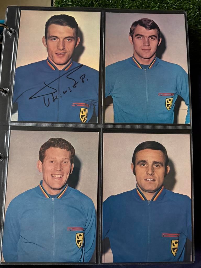 12 kaarten rode duivels mexico 70, Verzamelen, Ophalen of Verzenden, Zo goed als nieuw, Spelerskaart