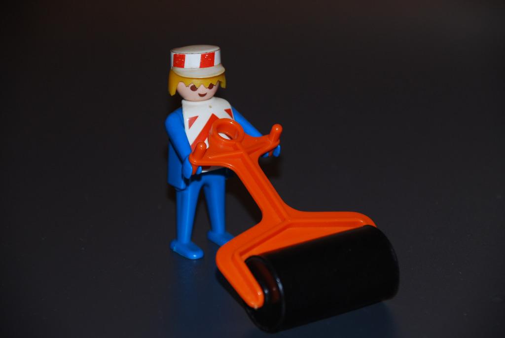 Ouvrier avec rouleau Playmobil 3314 vintage 1974, Enfants & Bébés, Enlèvement, Utilisé, Playmobil en vrac