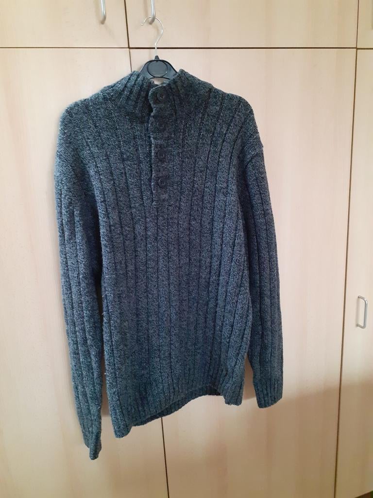 Grijze pull met knopen 2xl, Vêtements | Hommes, Pulls & Vestes, Gris, Enlèvement ou Envoi, Angelo Litrico, Autres tailles