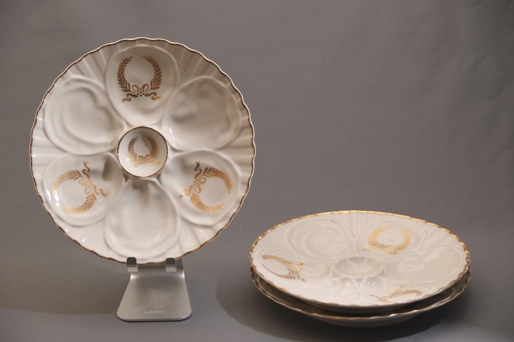 Assiettes Porcelaine de Paris (à huîtres), Enlèvement