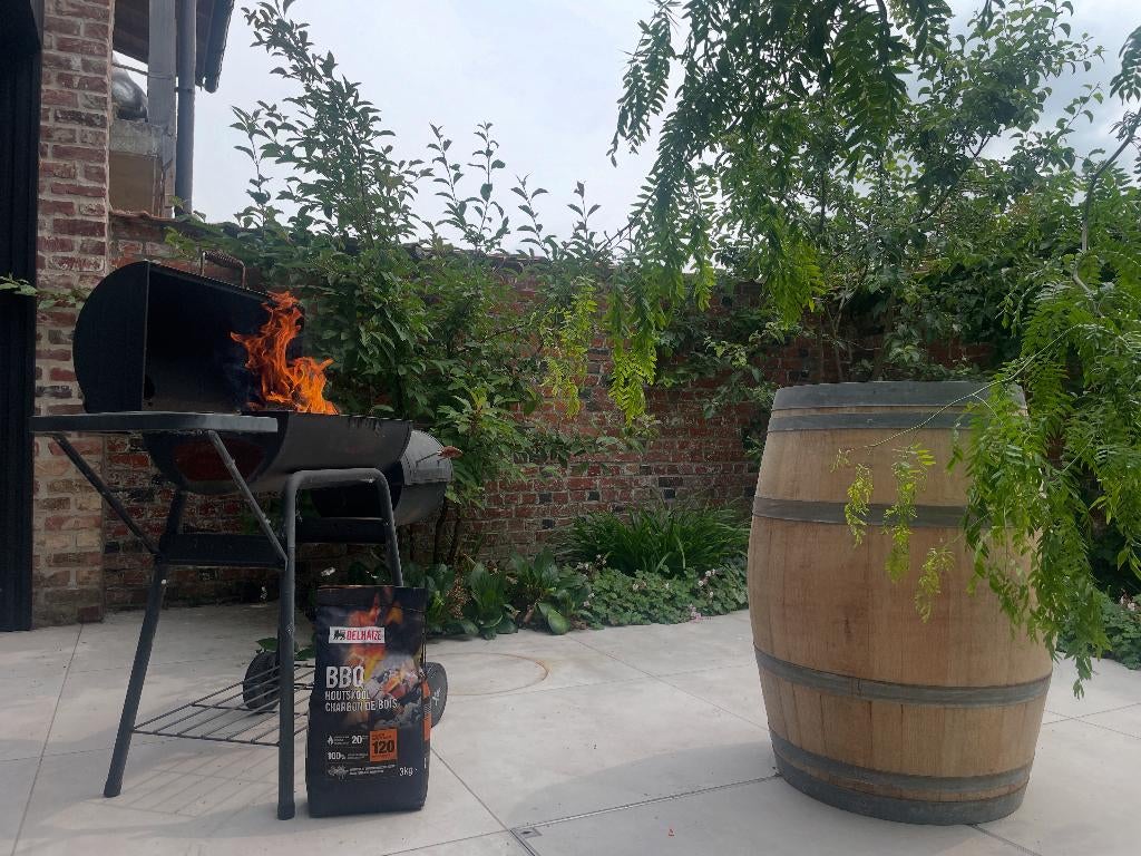 Authentieke & Gebleekte Wijnvaten - Regenton - Decoratie, Tuin en Terras, Regentonnen, 150 liter of meer, Ophalen, Gebruikt, Hout