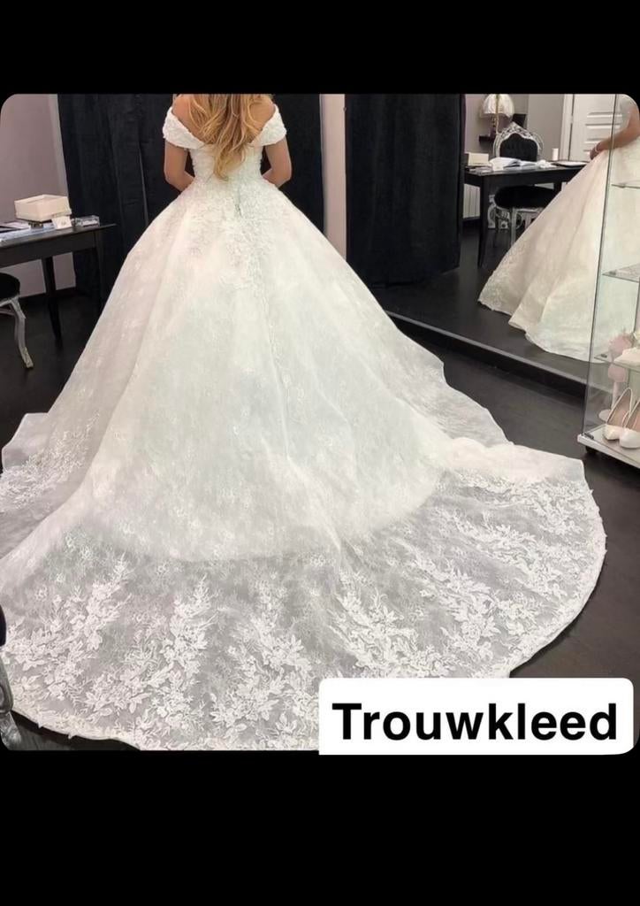 Trouwjurk, Kleding | Dames, Trouwkleding en Trouwaccessoires, Ophalen, Gedragen, Wit, Trouwjurk