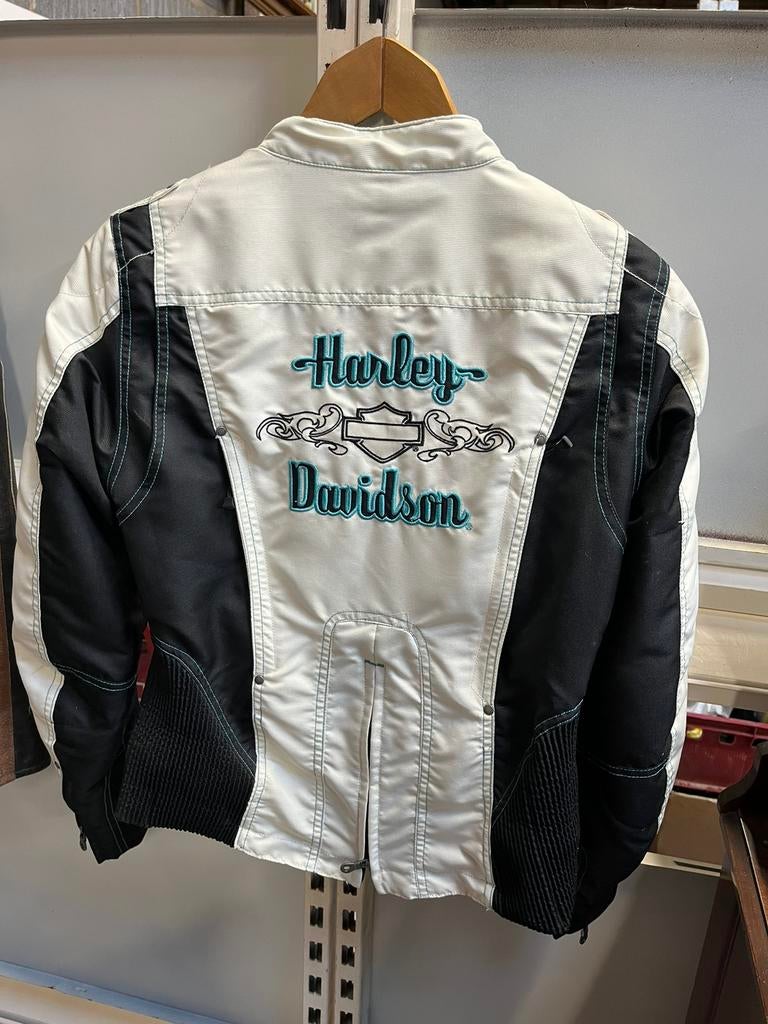 Harley Davidson jas: dames - smal TOPSTAAT!!, Motoren, Kleding | Motorkleding, Nic.debruyne@gmail.com, Harley Davidson, Dames