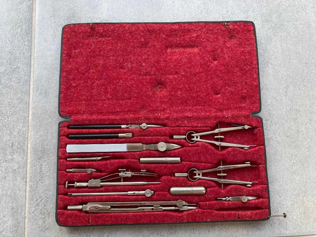 boite de compas ancienne, Antiquités & Art, Enlèvement