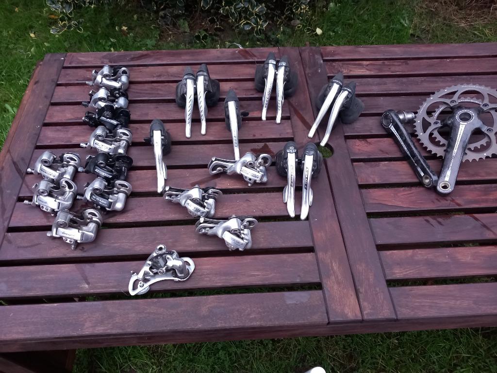 Campagnolo en shimano onderdelen 8 9 10 speed shifters derai, Vélos & Vélomoteurs, Vélos Pièces, Enlèvement ou Envoi