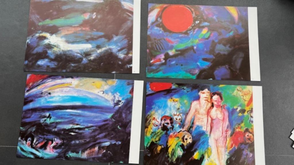 Portfolio peintures "Genesis" (la Genèse) de Demeulemeester, Ophalen