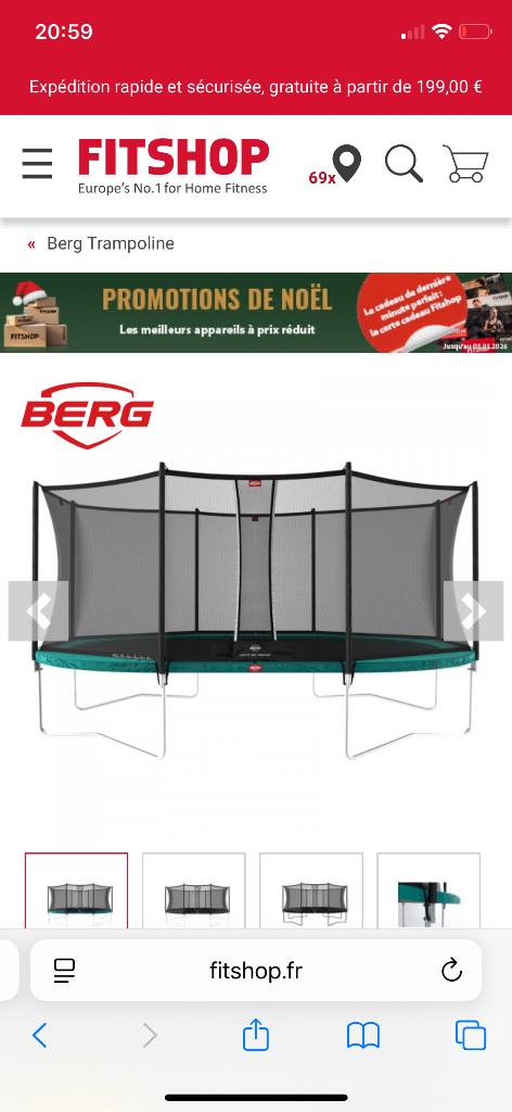 Trampoline, Kinderen en Baby's, Speelgoed | Buiten | Trampolines, Ophalen, Gebruikt