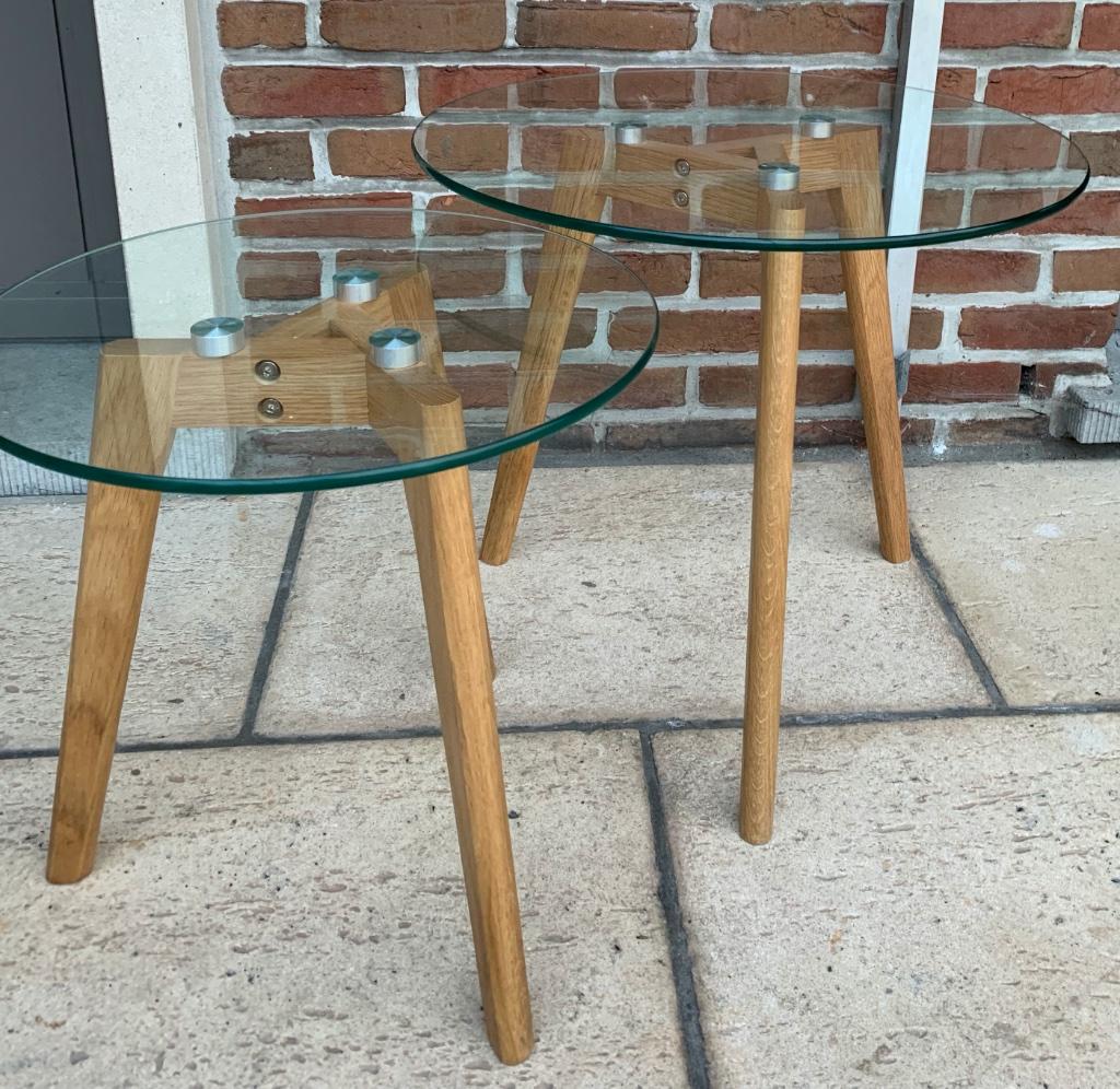 Salontafel/bijzettafel/Bror bijzettafel, Maison & Meubles, Enlèvement ou Envoi, Verre