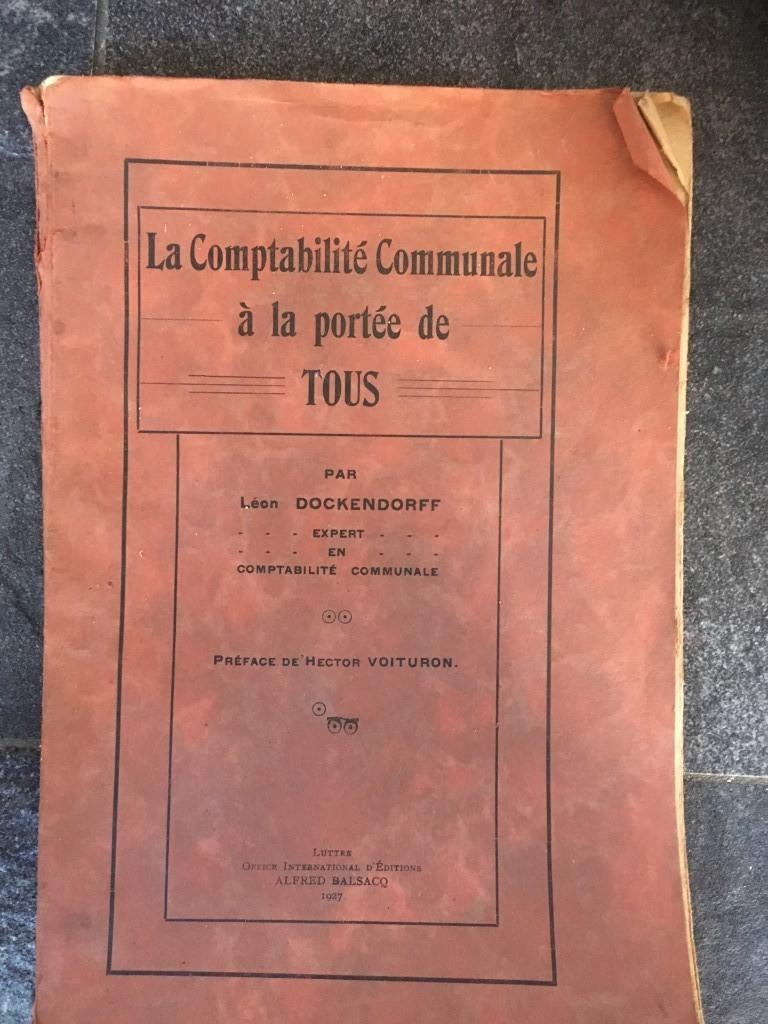 La comptabilité communale - Dockendorff - 1927, Enlèvement ou Envoi