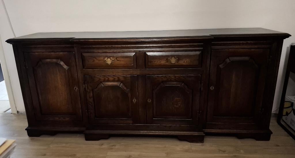 Buffet et buffet, Enlèvement, Comme neuf, Old English., Avec tablette(s)