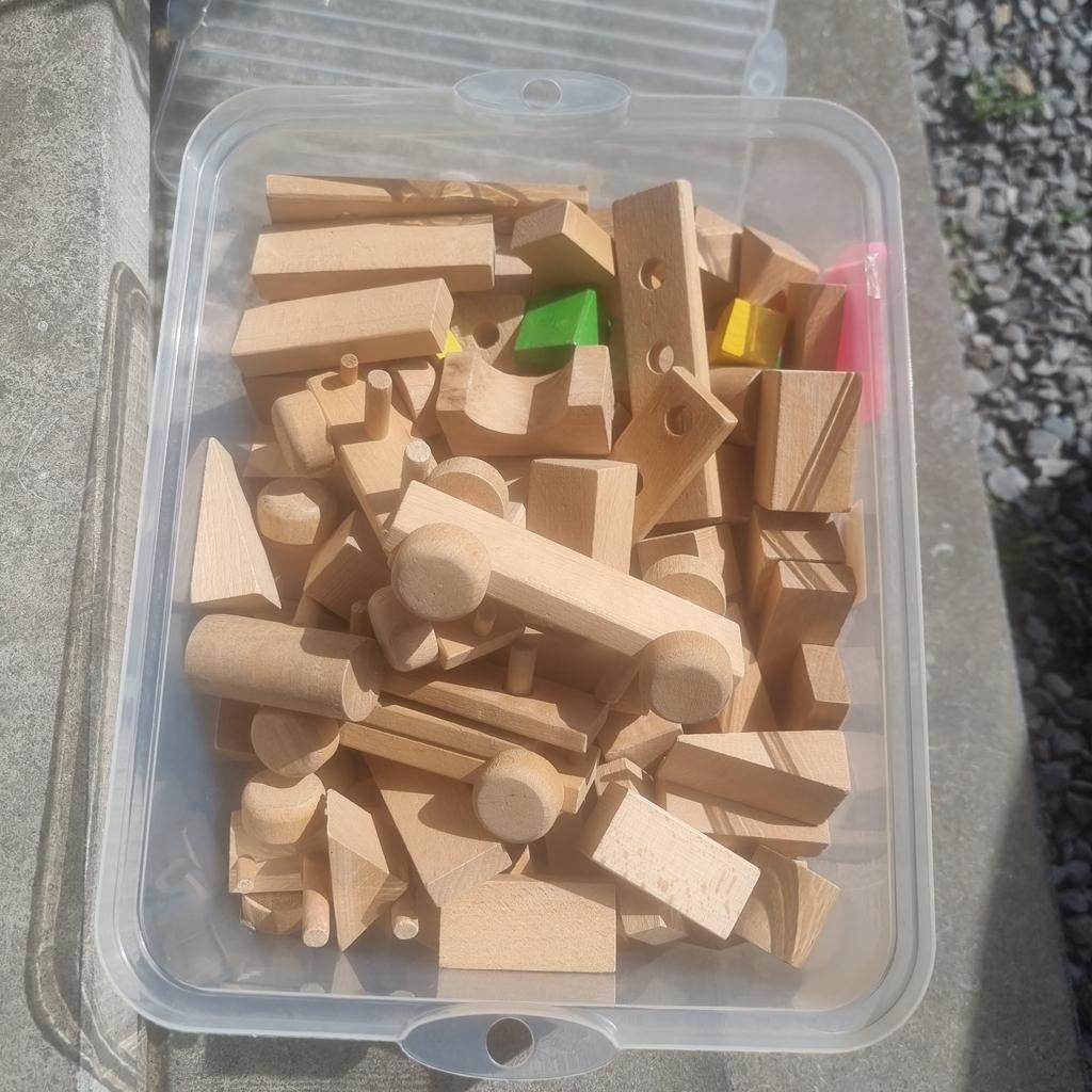 Houten blokken, Ophalen