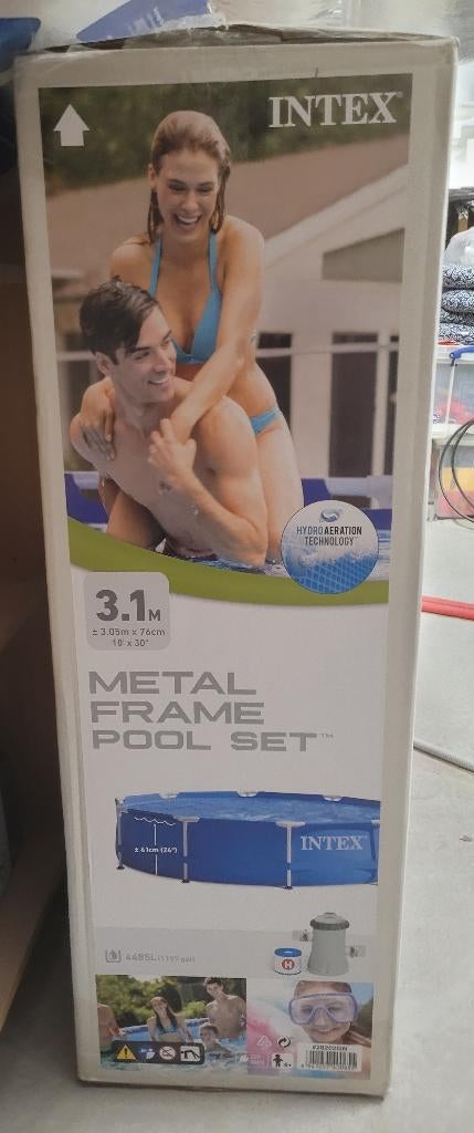 zwembad intex, Tuin en Terras, Zwembaden, Ophalen, Gebruikt, Rond, Opzetzwembad