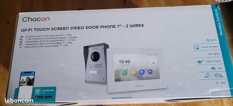 Visiophone Wi-Fi CHACON - 2fils - connecté, Enlèvement ou Envoi, Filaire