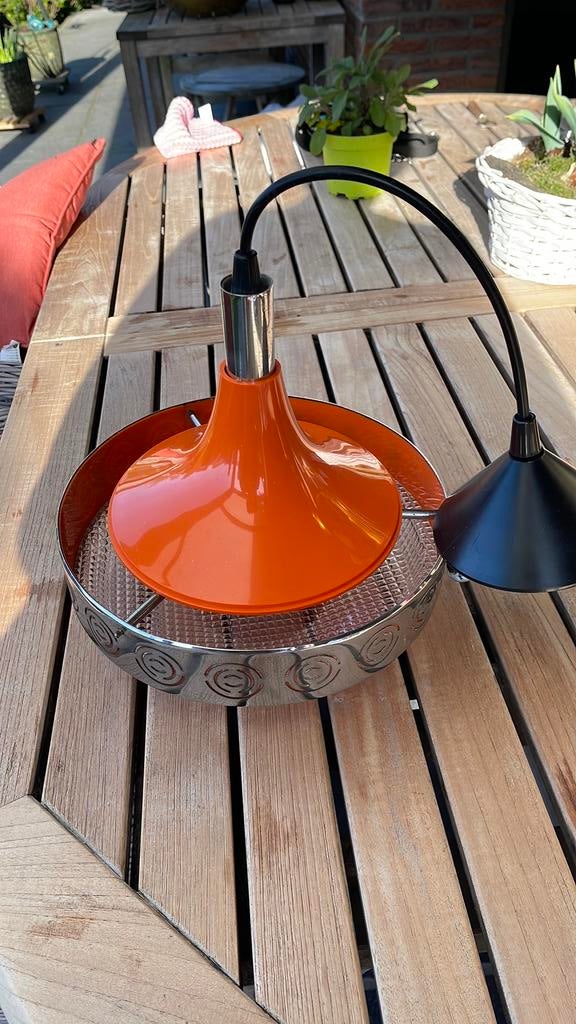 Vintage luster, Huis en Inrichting, Lampen | Kroonluchters, Ophalen of Verzenden, Gebruikt, Glas, Vintage