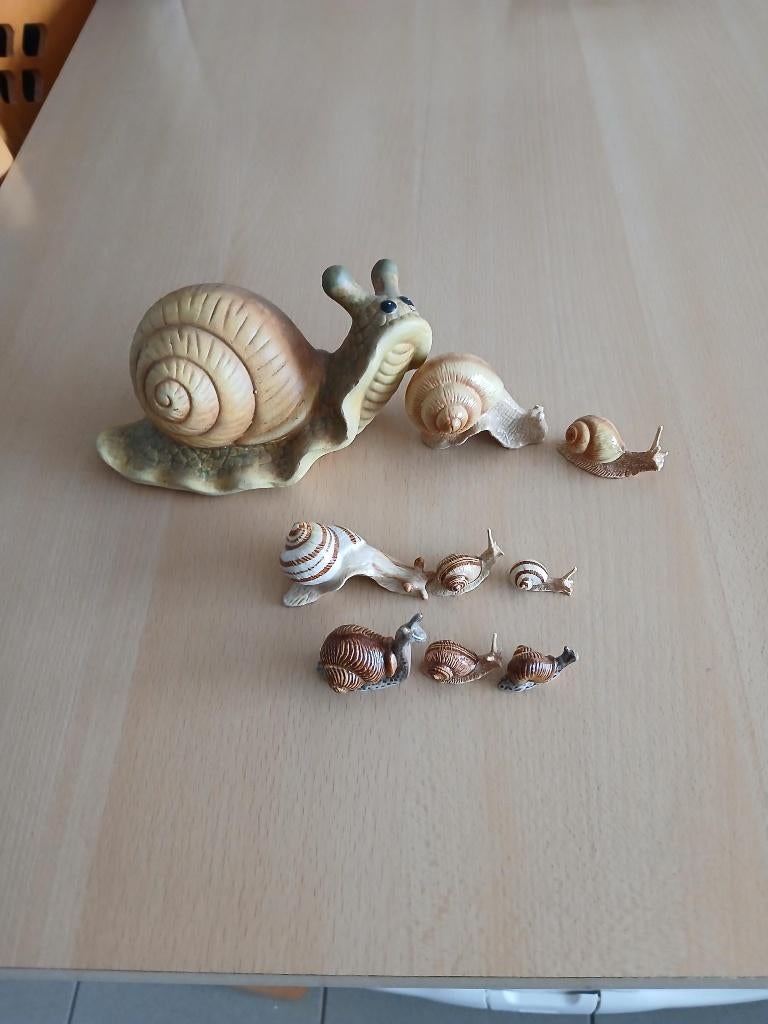 collection escargots de 3 séries, Collections, Enlèvement, Comme neuf, Animal de ferme, Statue ou Figurine