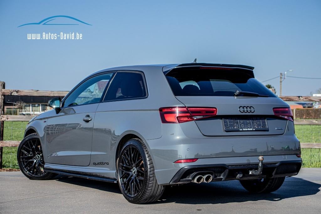 Audi A3 TDi Quattro 2.0 S-LINE/SIÈGES SPORT/CUIR /CAMERA, Cuir, Argent ou Gris, Achat, Entreprise