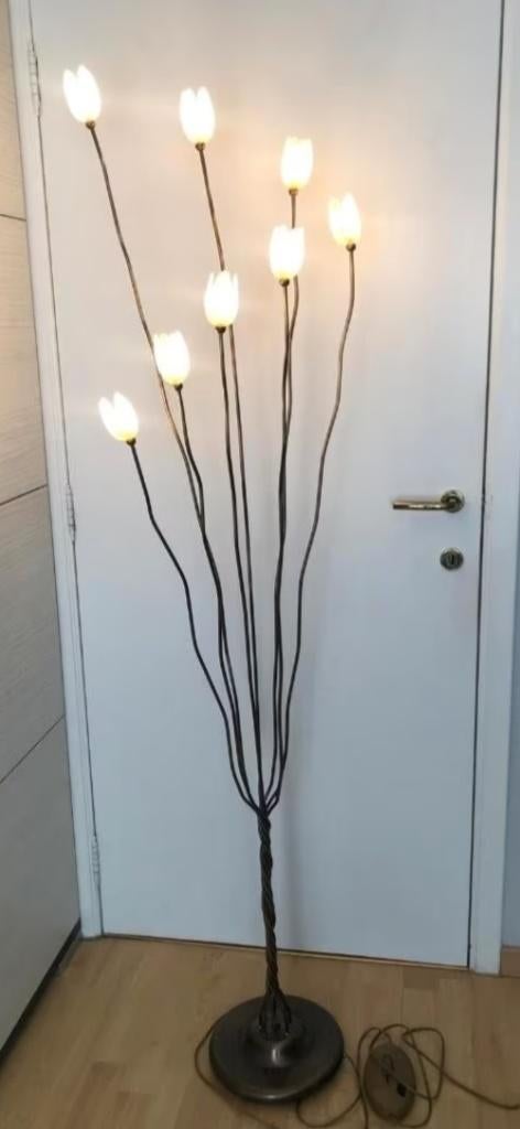 Design vloerlamp, Ophalen, Zo goed als nieuw, Glas