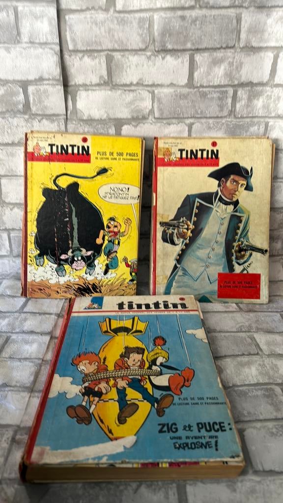 Lot de 11 recueils originaux de journal de TinTin, Livres, BD, Enlèvement ou Envoi, Comme neuf