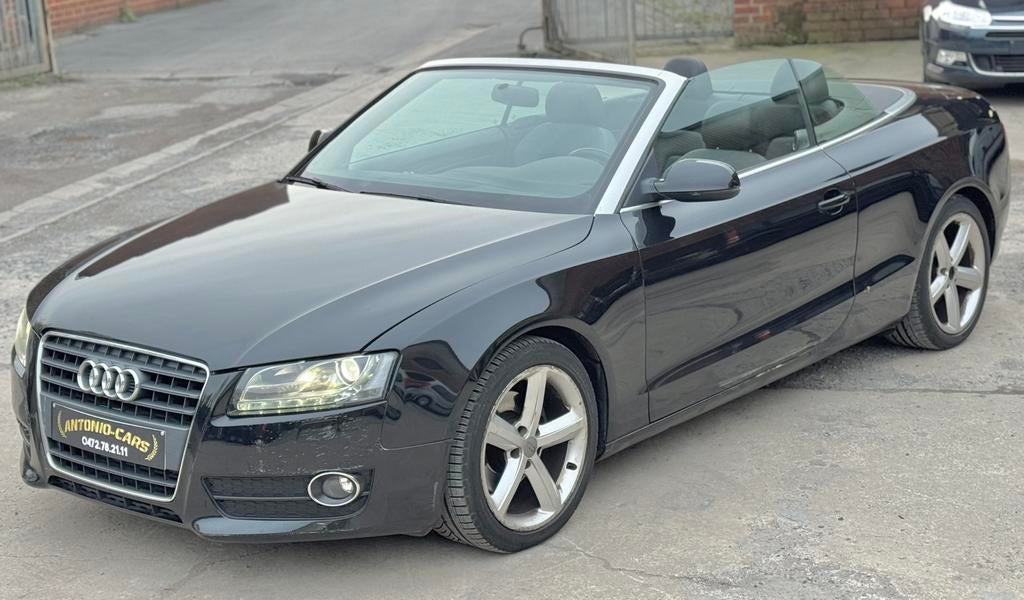 Audi A5 Cabriolet BANG-OLUFSEN 2.7TDI EURO-5 200.000Km, Auto's, Automaat, Euro 5, Cabriolet, Zwart