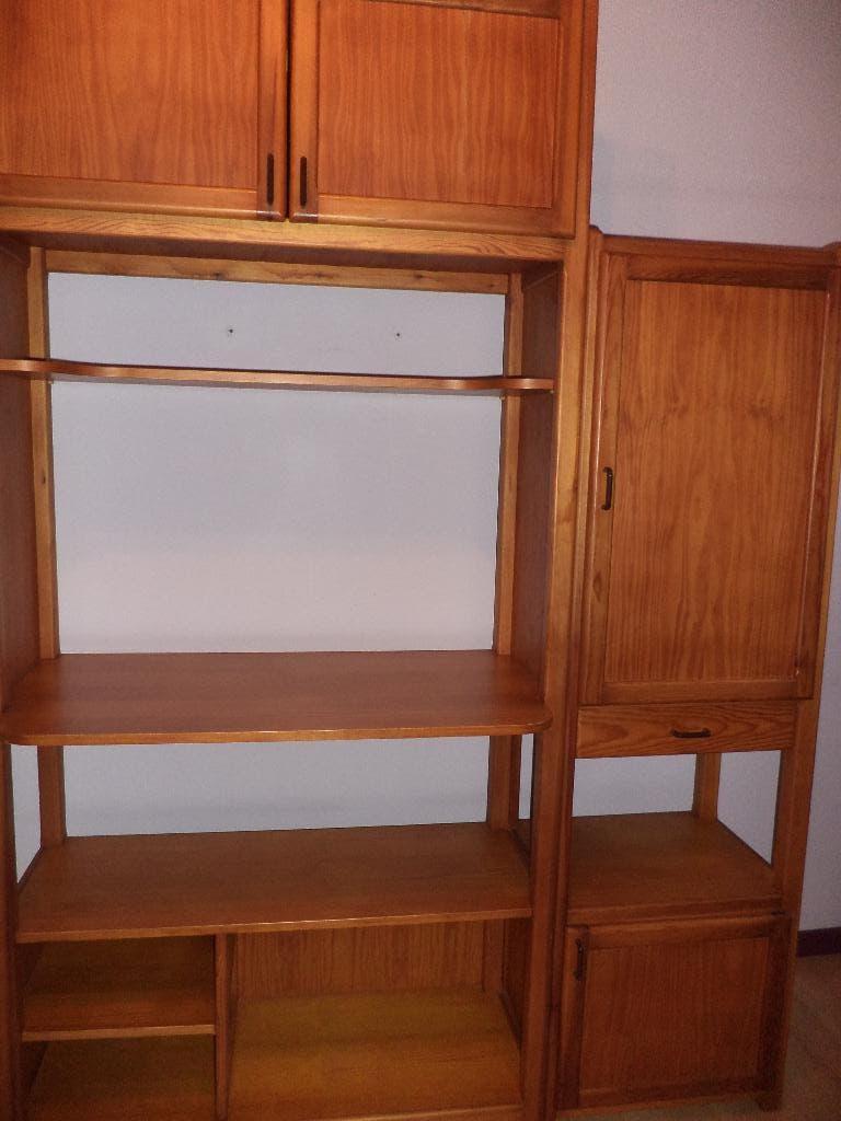 Houten baby-/kinderbedje en bijhorende kast, Kinderen en Baby's, Kinderkamer | Complete kinderkamers, Ophalen, Zo goed als nieuw