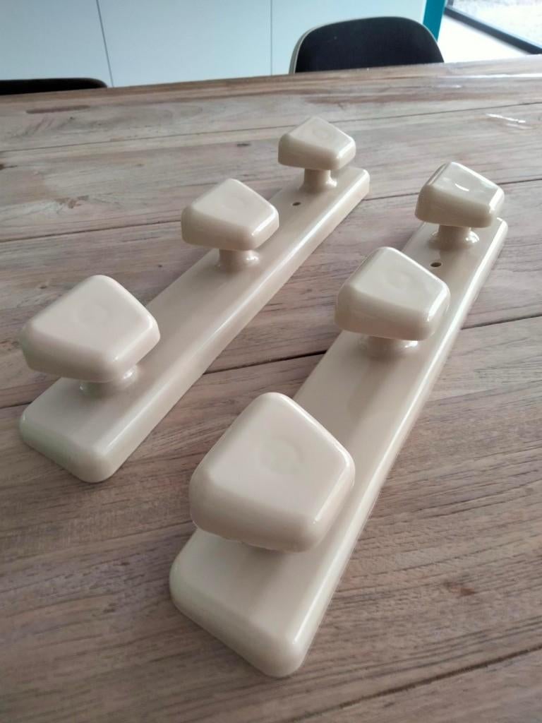 1970s vintage space age kapstok wandmodel, Ophalen of Verzenden, Gebruikt, Kunststof, Wandkapstok