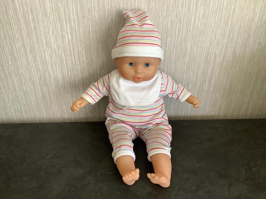 poupée (parle) (40 cm), Enfants & Bébés, Enlèvement ou Envoi, Comme neuf, Baby Pop