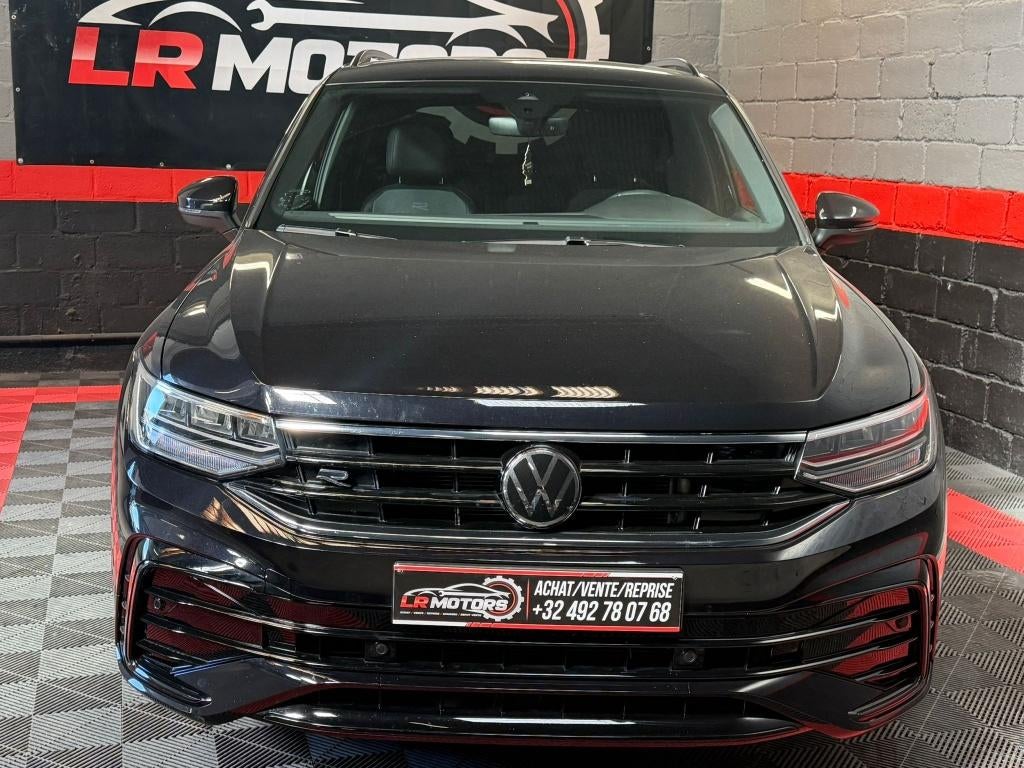 **VW TIGUAN R-LINE//DSG//VOLLEDIGE OPTIE**, Auto's, 1998 cc, 4 cilinders, Zwart, Leder