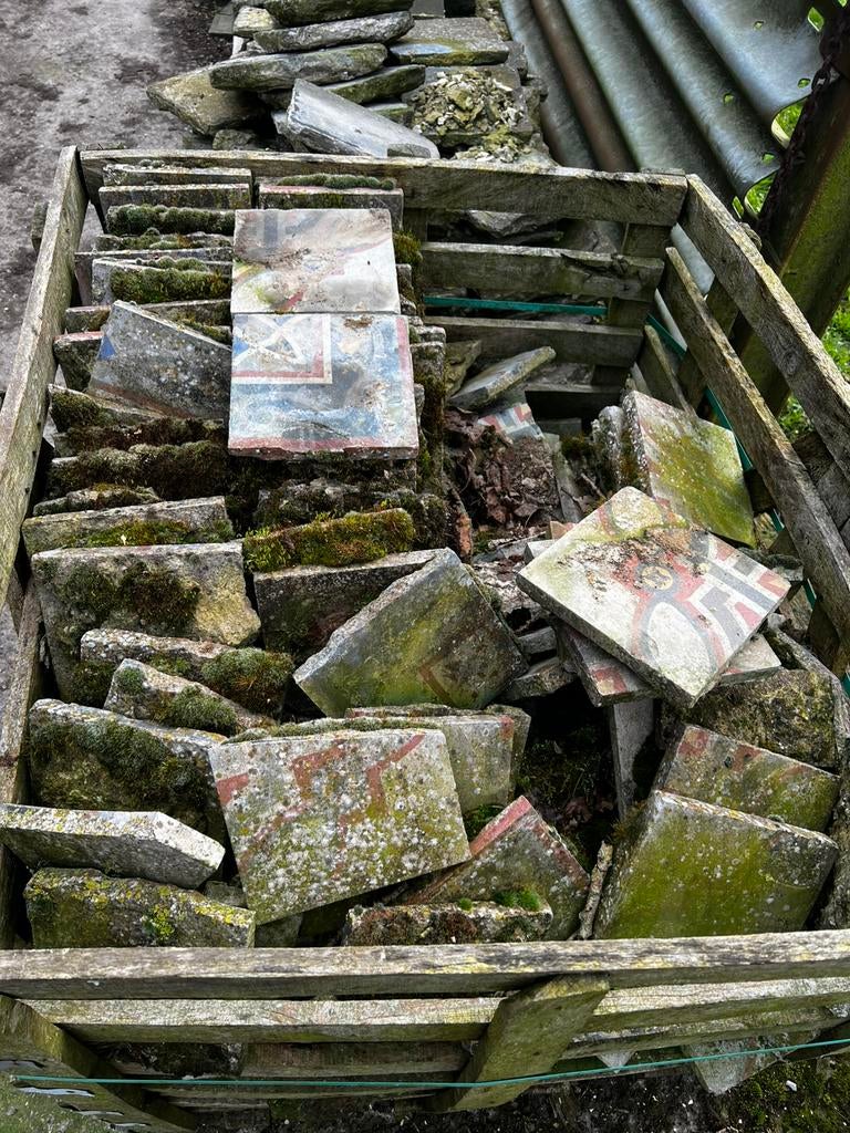 Oude cement tegels gratis, Enlèvement